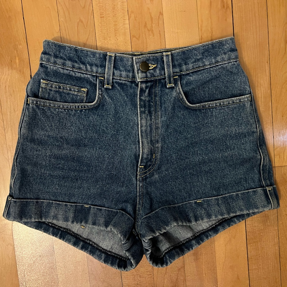 American Apparel Classic Blue Jean Shorts